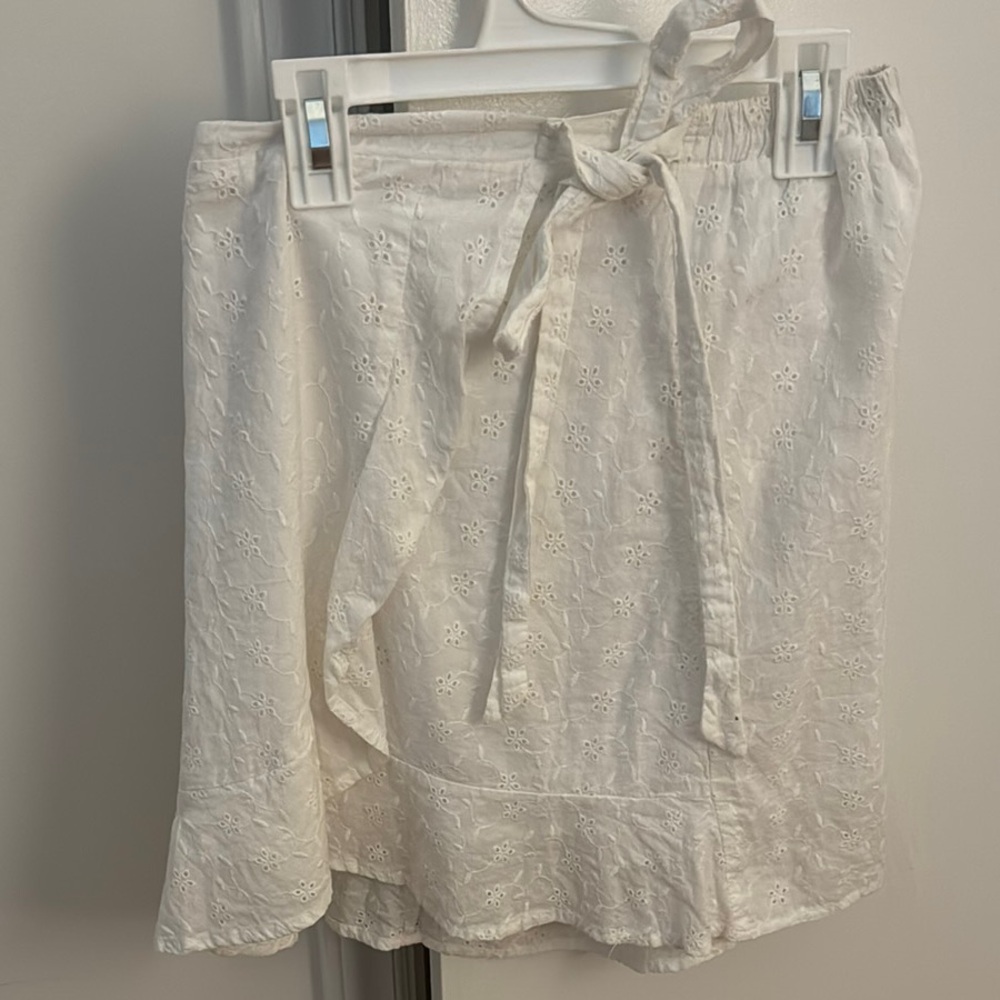 White Eyelet Skirt
